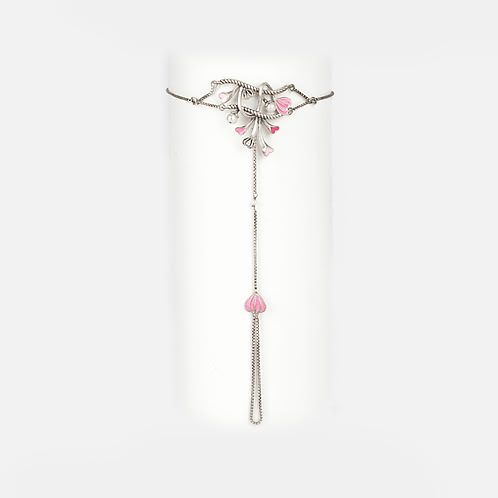 For the Love of Learning Heart Bracelet in Oxidized 925 Silver