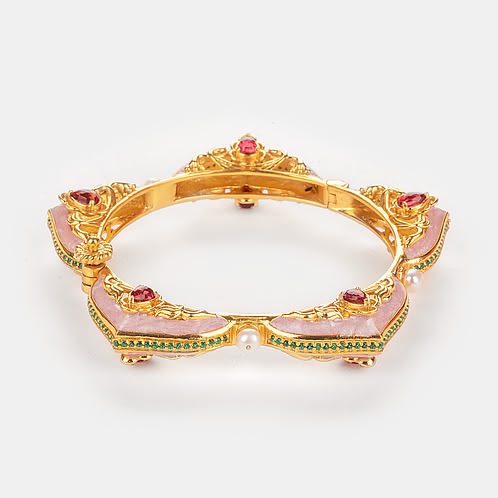 Bindaas Bahu Bracelet in Gold Plated 925 Silver