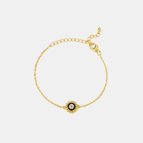 Urja Evil Eye Bracelet in Gold Plated 925 Silver