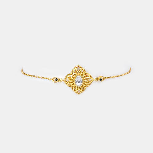 Buy Leaf Of Faith Bracelet In Gold Plated 925 Silver from Shaya by CaratLane