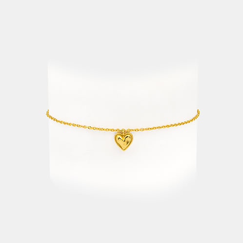 You and Your Cute Snorts Heart Bracelet in Gold Plated 925 Silver