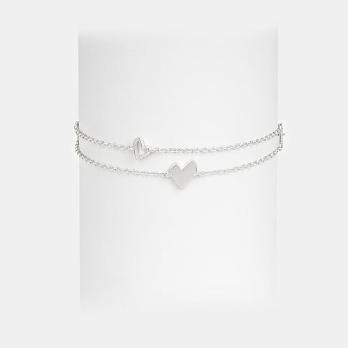 You and Your Awkward Moves Heart Bracelet in 925 Silver