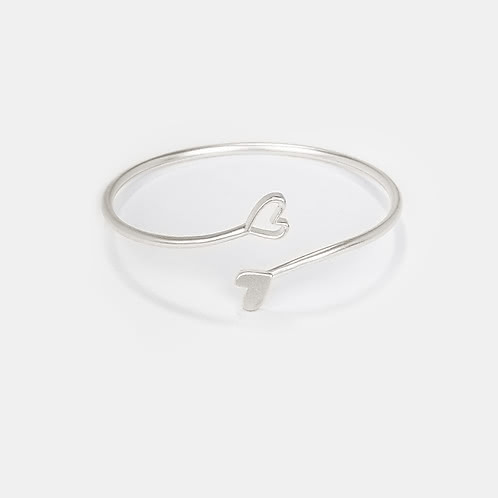You and Your Tongue of Slip Heart Bracelet in 925 Silver