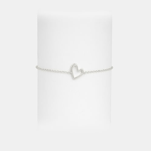 You and Your Loud Thoughts Heart Bracelet in 925 Silver