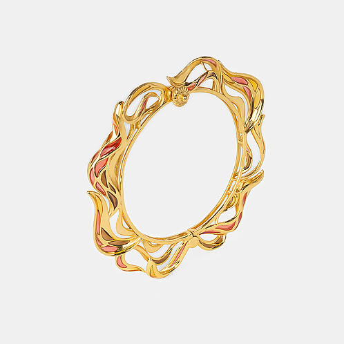 Forged by Barriers Bracelet in Gold Plated 925 Silver