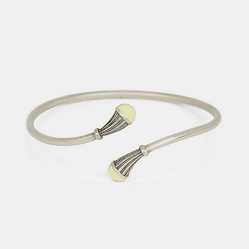Gulika Stambh Pole Bracelet in Oxidised 925 Silver