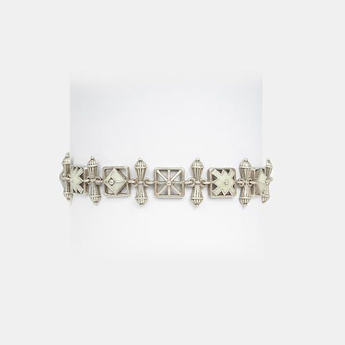 Chaukhdi Bracelet in Oxidised 925 Silver