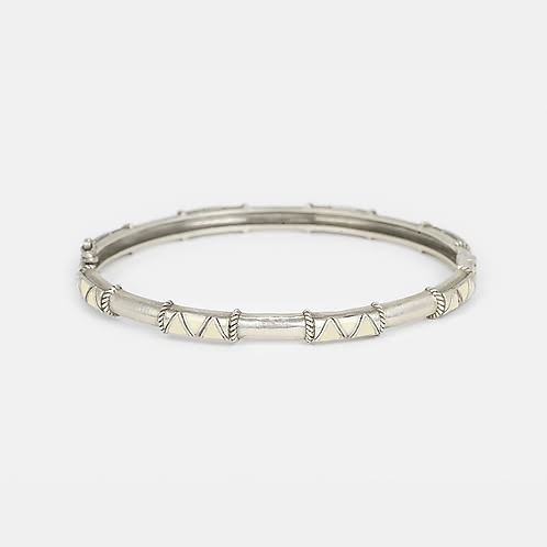 Trikon Bracelet in Oxidised 925 Silver