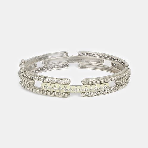 Kumbha Bracelet in Oxidised 925 Silver