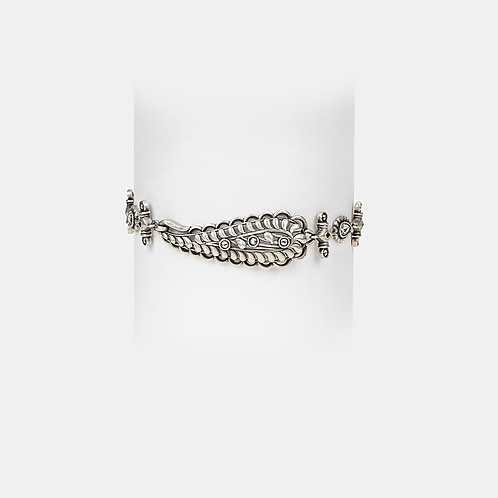 Jhatak Matak Bracelet in 925 Oxidised Silver