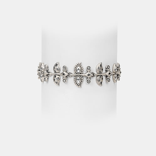 Sajna Sawarna Bracelet in 925 Oxidised Silver