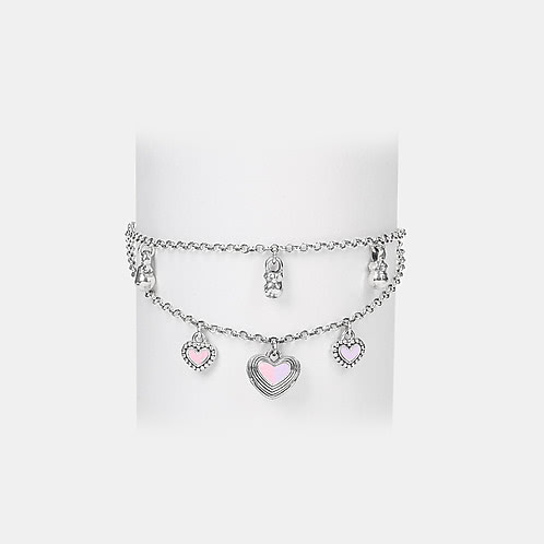 Bring in the Joy Heart Bracelet in 925 Silver