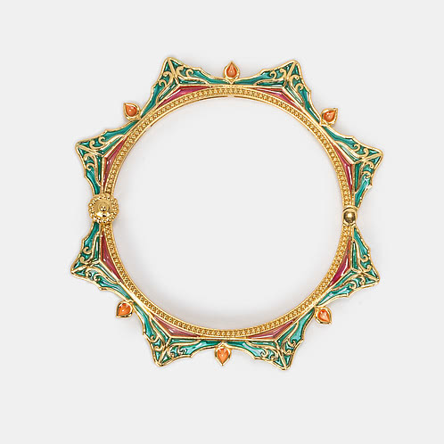 Mehendi Masti Bangle in Gold Plated 925 Silver