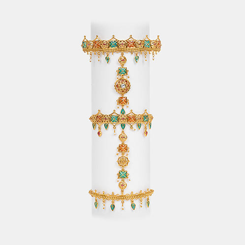 Shaadi Shringar Hand Cuff in Gold Plated 925 Silver