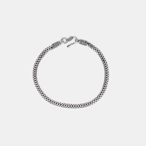 Echo 9 Inches Men's Bracelet in 925 Silver