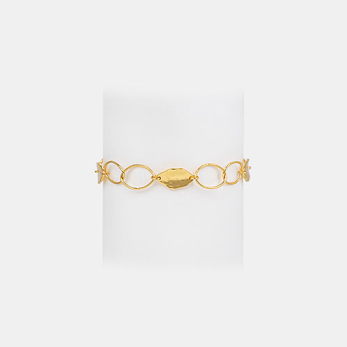Vibe Check Bracelet Crafted in Gold Plated 925 Silver