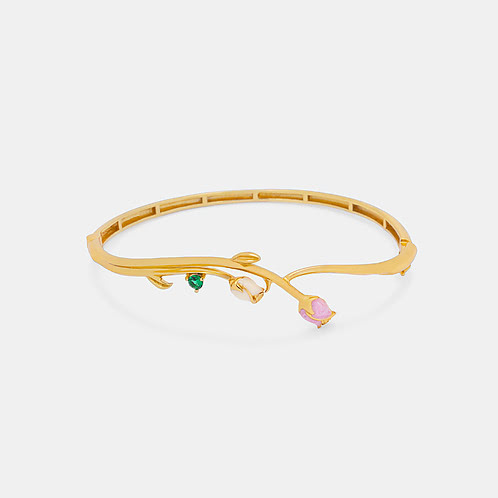Roisin Rose Bracelet Crafted in Gold Plated 925 Silver