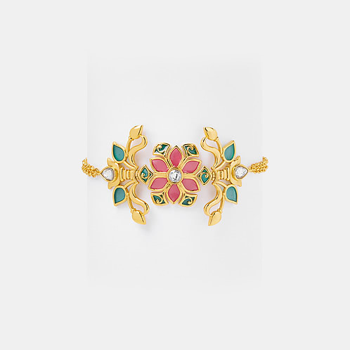 Sajna Ji Vaari Bracelet in Gold Plated 925 Silver