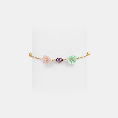 Blossom Flower Bracelet in 925 Silver