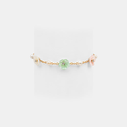 Bouquet Flower Bracelet in 925 Silver