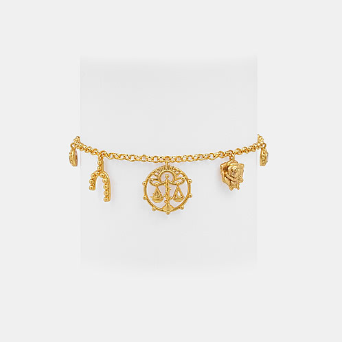 Libra 925 Gold Plated Silver Bracelet