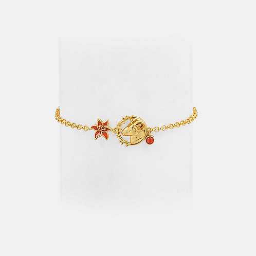 Aries 925 Gold Plated Silver Bracelet