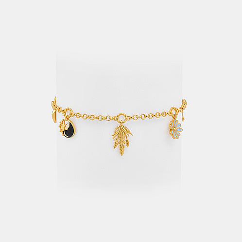 Gemini 925 Gold Plated Silver Bracelet