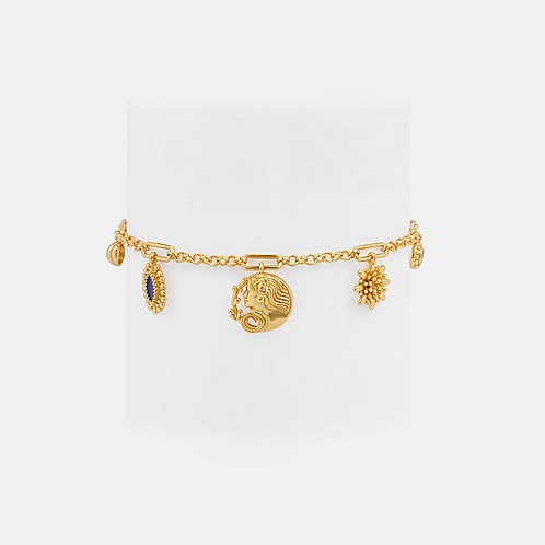Virgo 925 Gold Plated Silver Bracelet 