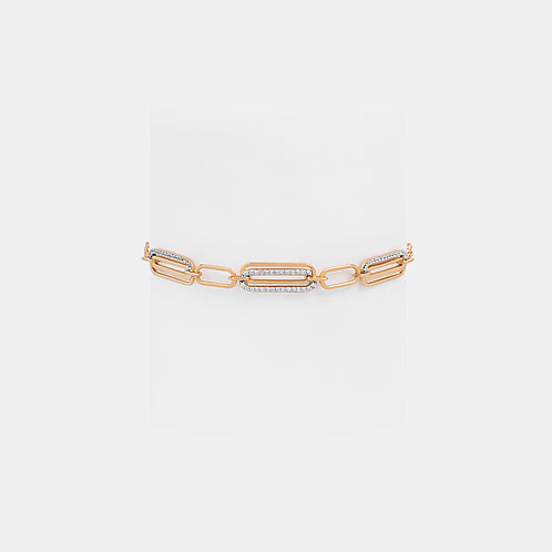 Linked Love Bracelet Crafted in 925 Silver