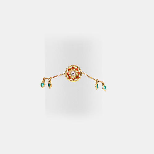 Agni Circle Bracelet In Gold Plated 925 Silver
