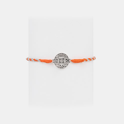 Kolam Sikku 925 Silver Rakhi
