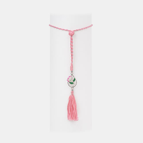 Pichwai Lotus 925 Silver Lumba Rakhi