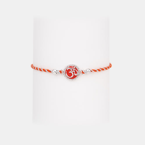 Om 925 Silver Rakhi