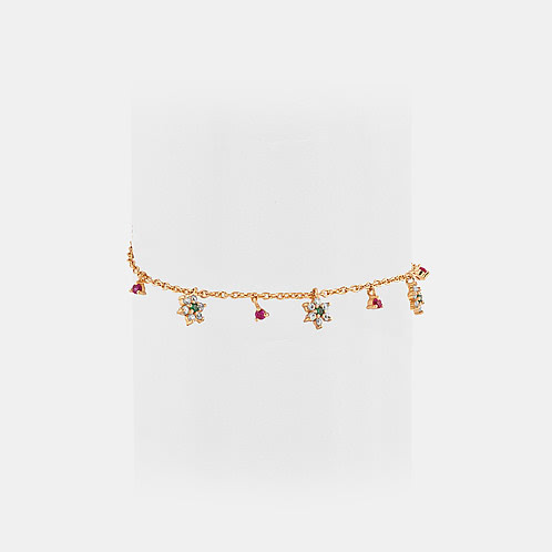 Garland of Love Bracelet in Gold Plated 925 Silver