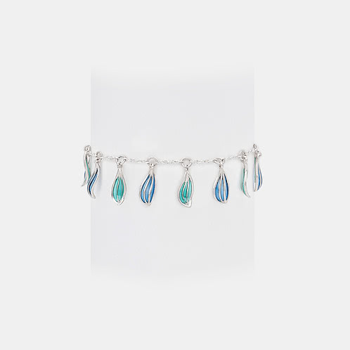 Flow through Noise Bracelet in 925 Silver