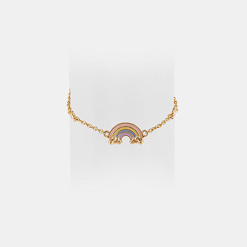 Rainbow Hug Bracelet in Gold Plated 925 Silver For Kids