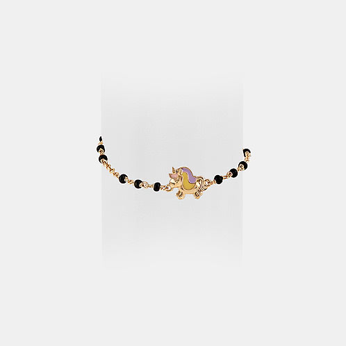 Little Pony Bracelet in Gold Plated 925 Silver For Kids