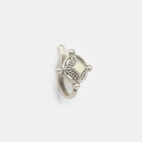 Rudra Nose clip in Oxidised 925 Silver