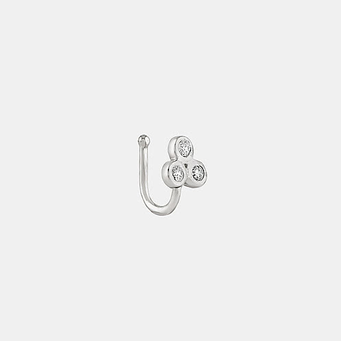 Maple Trace Nose Pin in 925 Silver