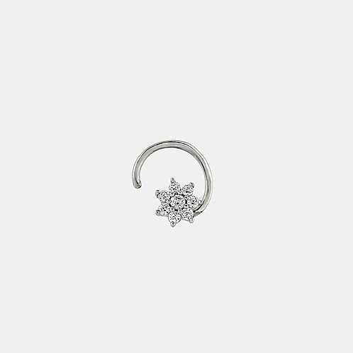 Tiny Bloom Nose Pin in 925 Silver