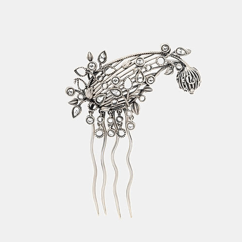 Chham Chham Hair Pin in 925 Oxidised Silver