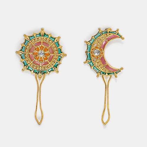 Shaadi Shringar Hair Clip in Gold Plated 925 Silver