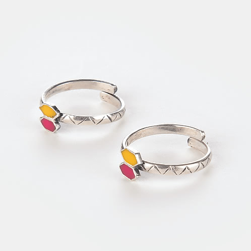 Gaj Tanko Style Toe Rings in 925 Silver