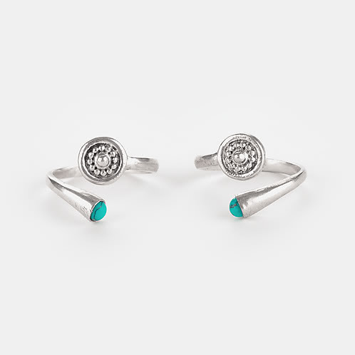 Antique Unbreakable Spirit Toe Rings in 925 Silver