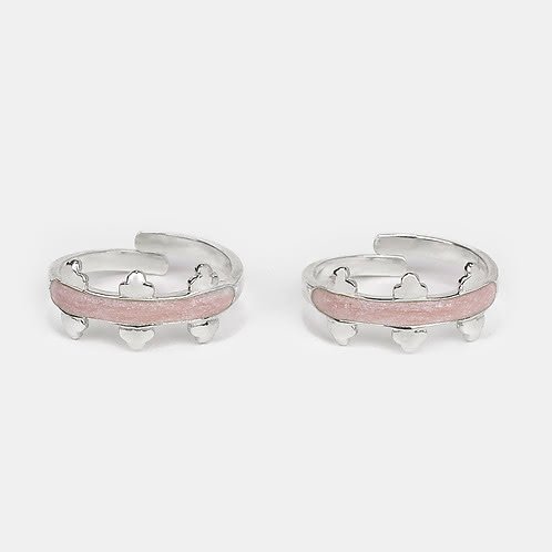 Dilliwali Galfriend Toe Rings in 925 Silver