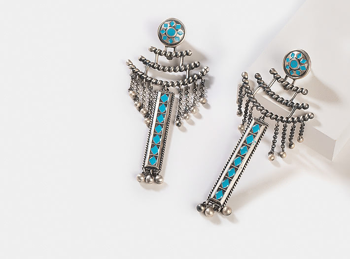 Antique Saras Sculpture Earrings