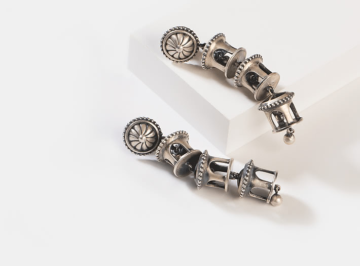 Antique Vamana Pillar Earrings