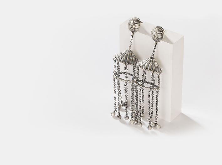 Antique Rudrama Shield Earrings