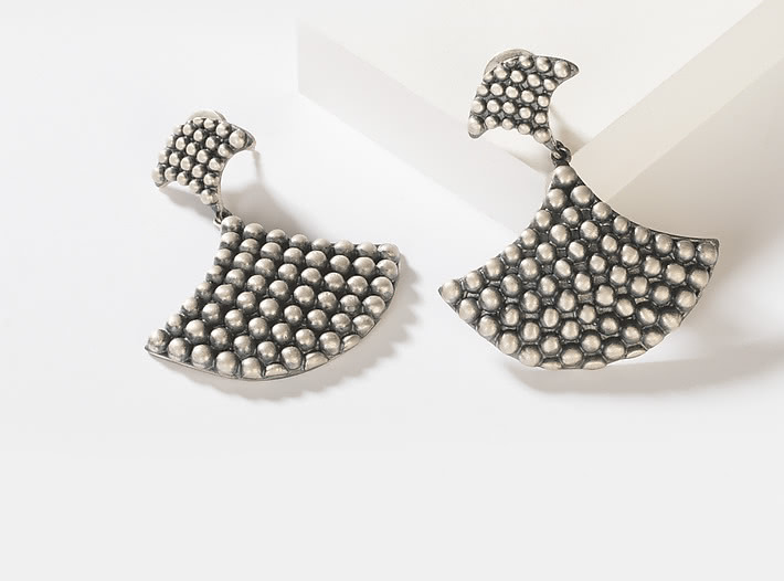 Antique Mallamma Shield Earrings