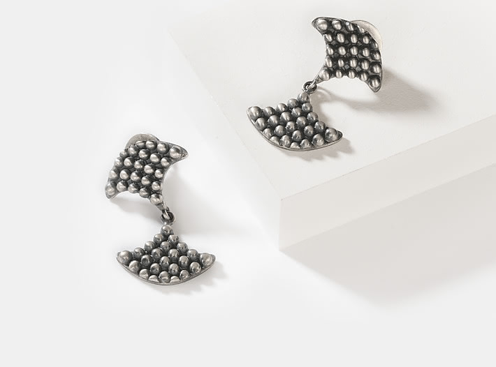 Antique Jodha Shield Earrings